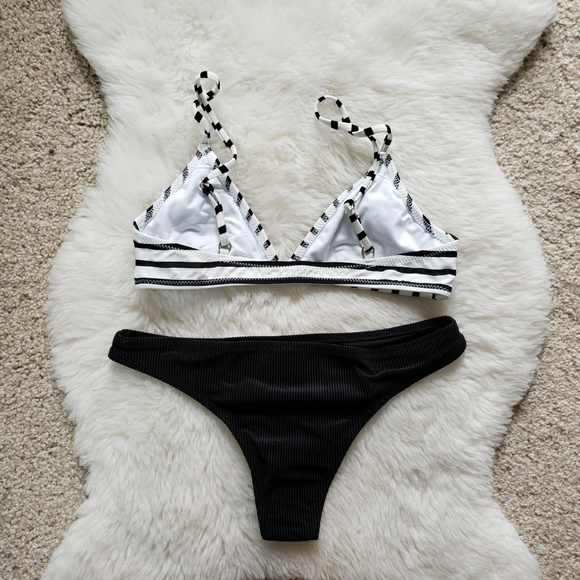 Nasty Gal Stripe Mix and Match Bikini Set - Picture 2 of 8